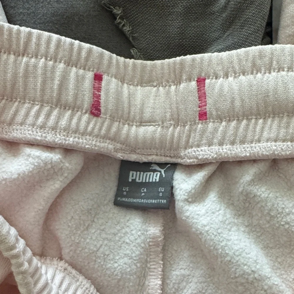 Puma Pink Sweatpants with Green & Pink Side Stripes - Picture 3 of 8